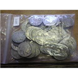 40 ASSORTED 1920'S BUFFALO NICKELS