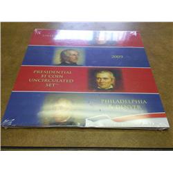 2009-P/D US MINT PRESIDENTIAL DOLLAR UNC SET