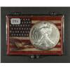 Image 1 : Random Date Silver Eagle in Fancy Holder