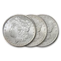 1884,1898,1901  O Uncirculated Morgan Dollars