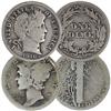Image 1 : 1916 Barber Dime / Mercury Dime Lot
