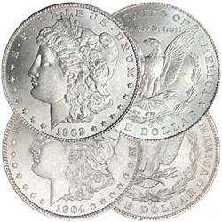 Morgan Silver Dollars 1902-O & 1904-O UNC