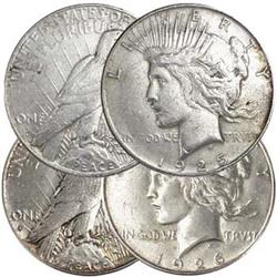1925-S & 1926-S Peace Silver Dollar Pair VF