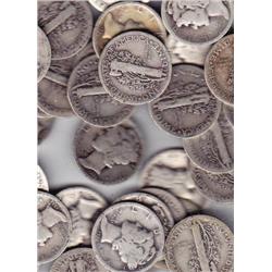 Lot of 20 Mercury Dimes