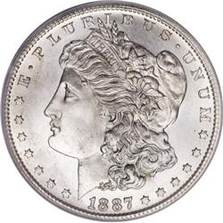 1887 S Morgan Silver Dollar  -