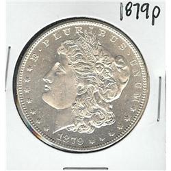 SHINY 1879 P UNC Morgan Silver Dollar