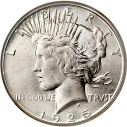 1925 S Peace Silver Dollar