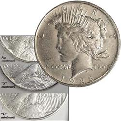 1922 PSD Mint Set Peace Dollars-