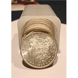 Roll of UNC Morgan SIlver Dollars