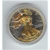 Image 1 : 2000 Silver Eagle Gold and Copper Applied