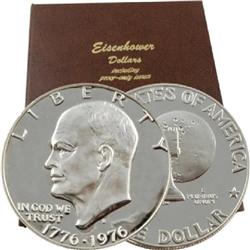 Complete 32 Coin Set Of Ike Dollars