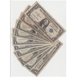 Lot of 20 Circulated Silver Certificates