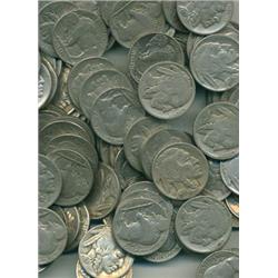 Lot of 60 Buffalo Nickels- Readable Date