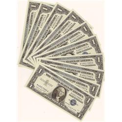 Lot of 10 SIlver Certificates-
