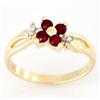 Image 1 : .38ct Natural Ruby Diamond 9k Solid Gold Ring (JEW-9360X)