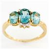 2.39k Natural Green Topaz Diamond Ring 9k Gold (JEW-9348X)