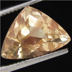 4.40ct Clear Champagne Oregon Sunstone Trillion (GEM-31035)