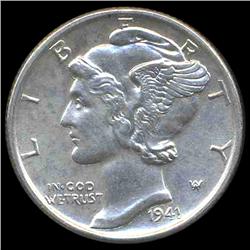 1941 Mercury Dime Gem MS65+ (COI-8389)