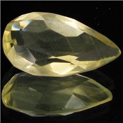 27.50ct Untreated Natural Lemon Citrine Pear (GEM-31917)