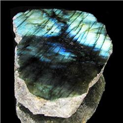 283.20ct Labradorite Polished Slab Peacock Colors (GEM-30351)