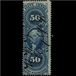 1860s US Revenue Stamp 50c Foreign Exch. (STM-1507)