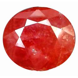 7.04ct Oval Cut Red Orange Padparascha Sapphire (GEM-10052)