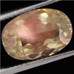 4.15ct Clear Champagne Oregon Sunstone Oval (GEM-30977)