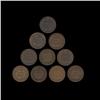 Image 2 : 1880 Indian Cent Lot of 10 Circulated (COI-8796)