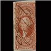 Image 1 : 1860s US Revenue Stamp $1 Imperf Lease (STM-1372)