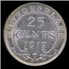 Image 2 : 1917C Canada Newfoundland 25c AU+++ (COI-8733)