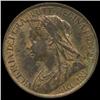 Image 1 : 1896 Britain Victoria Farthing BU MS63+ (COI-7060)