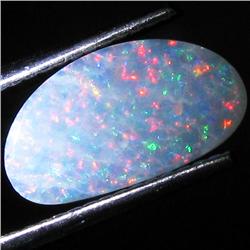 1.32ct Australian Black Opal Doublet Full Fire (GEM-31438)