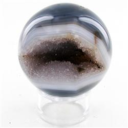 1850ct Crystal Agate Amethyst Sphere (MIN-000081)