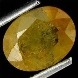 2.53ct Light Yellow Natural Sapphire Oval Cut (GEM-25256)