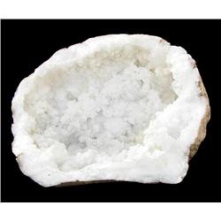 3560ct White Quartz Natural Geode Half (MIN-000192)