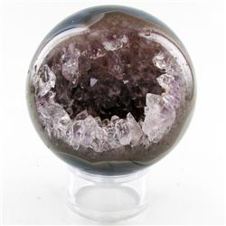 3070ct Crystal Agate Amethyst Sphere (MIN-000080)