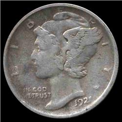 1921 Mercury Dime Higher Grade ERROR (COI-8354)