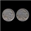 Image 1 : 1923P/S Buffalo 5c Better Circulated Pair (COI-8792)
