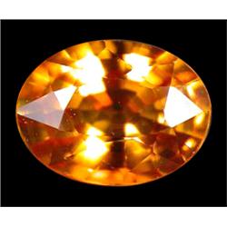 1.11ct VVS Excellent Orange Sapphire Oval (GEM-10135)