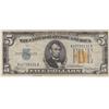 Image 1 : $5 NORTH AFRICA SILVER CERTIFICATE EMERGENCY ISSUE 1934