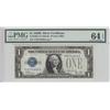 Image 1 : $1 1928-B SILVER CERTIFICATE TOUGH YA BLOCK PMG 64 EPQ