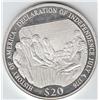 Image 1 : $20 PROOF OVER OUNCE OF SILVER DECLARATION INDEPENDENCE 2006