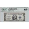 Image 1 : $1 1935 C SILVER CERTIFICATE PMG EPQ 64