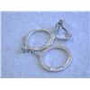 Image 4 : 18k White Gold Dangling Earrings with Diamond