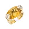 Image 2 : 14k Yellow Gold Ring with Citrine and Diamond Accents