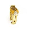 Image 4 : 14k Yellow Gold Ring with Citrine and Diamond Accents