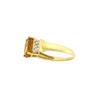 Image 3 : 14k Yellow Gold Ring with Citrine and Diamond Accents