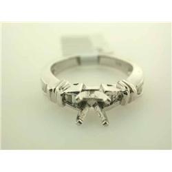 18k White Gold Semi-mount Ring