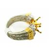 Image 5 : Platinum and Yellow Gold Semi-mount Ring with Diamond