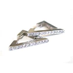 14k White Gold Diamond Earrings